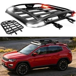 For Jeep Compass Aluminum 50 " Roof Rack Cross Bar Cargo Basket W/led Light. Fixed Price $229.05.