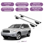 Erkul Roof Rack Crossbars For Toyota Highlander 10-13 Raised Rails-silver. Fixed Price $157.41.