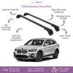 Fits Bmw X1 2016-2022 With Factory Rails 2PCS Roof Rack Cross Bars 165 Lbs. Fixed Price $134.90.