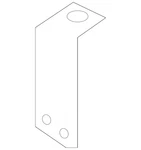 Genuine Audi Frame Rail End Bracket 4M0-801-939. Fixed Price $50.01.