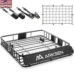 Heavy Duty Roof Rack Cargo Basket W/ Net & Straps Suv Truck 150LBS Capacity New. Fixed Price $287.94.