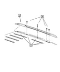 Genuine Mopar Luggage Rack Side Rail Left 68334881AB Qty. Fixed Price $390.60.