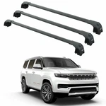 For Jeep Grand Wagoneer (2021-2026) Roof Rack Cross Bars Flush Rail, 3QTY Black. Fixed Price $308.00.