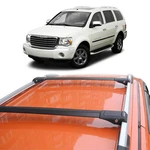 Chrysler Aspen 2007-2009 For Roof Rack Cross Bars Black Raised Rails 2X. Fixed Price $139.00.