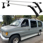 Ford E-250 E-350 Van Roof Rack Cross Bars Cargo Carrier Luggage Rain Gutter. Fixed Price $169.21.