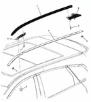 15947580 Rail Luggage Carrier Black Driver Side 2010-2016 Cadillac Srx. Fixed Price $82.06.