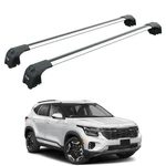 For Kia Seltos Roof Rack Cross Bars Flush Rail, Silver. Fixed Price $228.00.