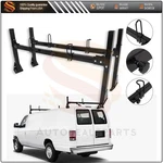 2 Bars Van Roof Ladder Rack Black Steel Cargo Carrier Chevy Ford Gmc Express. Fixed Price $149.35.