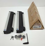 New Oem Mopar Thule 724 Ski Rack Cross Bar Kit 82207312 Pair With Hardware. Fixed Price $50.00.