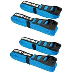 Rhino Rack Universal Blue 5.5M Rapid Straps W/ Buckle Protector Set Of 2 RTD55P. Fixed Price $99.98.