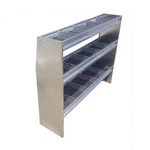 48" Height 60" Wide Aluminum Angled Shelving Unit. Fixed Price $683.05.