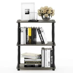 Furinno 18029GYW/BK Turn-n-tube 3-TIER Compact Multipurpose Shelf Display Rack. Fixed Price $50.85.