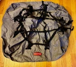 Rubbermaid Rooftop Carrier Gray & Black 40 Inches X 45. Fixed Price $10.00.