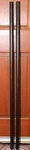 Set Of Yakima Round Load Bars Inches Cross 48" W/ End Caps. Fixed Price $65.00.