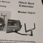 Maxxhaul 70231 Hitch Mount Pick Up Truck Bed Extender For Ladder, Rack, Canoe. Fixed Price $60.00.