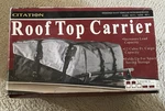 Open Box Citation Cobbs Auto Roof Top Carrier Bag 12 Cubic Feet Cargo Capacity. Fixed Price $48.00.