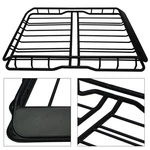 Universal Black Roof Rack Basket L64" X W36.6" H5.9" Heavy-duty Steel. Fixed Price $355.42.