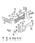 Genuine Mopar Rail Cap Left 68084033AB. Fixed Price $20.13.
