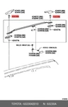 Genuine Oe Bolt Assy, Removable Roof, 6323042010 For Toyota 63230-42010. Fixed Price $7.67.