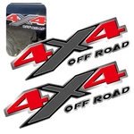 2X Chrome Red 4X4 Off Road Trunk Bed Side Decal Sticker For Dodge Ram 1500 2500. Fixed Price $12.99.