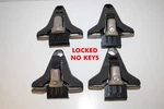 4 Yakima Sst Roof Rack Towers - Locked No Keys Clips, Pads, Parts Round. Fixed Price $29.99.