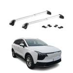 Omac Silver Flush-mounted Roof Rails Cross Bars. Fixed Price $129.99.