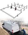 Cargo Van Roof Ladder Rack 800 Lbs Ford Transit 36 Roller White 2015-2026 Longer. Fixed Price $509.99.