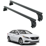 For Hyundai Sonata (2014-2019) Roof Rack Cross Bars Normal Black. Fixed Price $328.00.