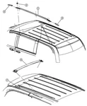 Roof Rack 2008-2010 Dodge Grand Caravan Sxt. Fixed Price $65.00.