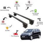 Bare Roof Rack Cross Bars Set For Tata Aria 5 Door 12-UP Black. Fixed Price $189.91.
