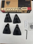Yakima Railrider 1 Locking Roof Towers #0208 - W/extras Nice! Free Shipping!. Fixed Price $75.00.