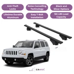 Erkul Roof Rack Cross Bars For Jeep Patriot 2007-2017 Raised Rails Black. Fixed Price $157.41.
