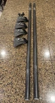 Complete Yakima Roof Rack Railrider 1 Towers Locks Key, Anchor Plates & 48" Bars. Fixed Price $169.00.