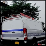 Vantech 3 Bar White Aluminum Ladder Roof Rack System W/roller Ford Transit. Fixed Price $854.05.