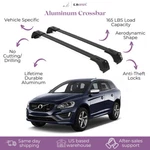 Erkul Roof Rack Cross Bars Fits Volvo XC60 2009-2017 Flush Rails Black. Fixed Price $134.90.