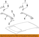 Gm Oem 09-10 Vibe Roof Luggage Carrier-rear Support 19184001. Fixed Price $210.25.