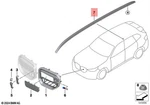 Genuine Bmw X3 G45 Xdrive 20D 30E 40D Roof Railing Right 51135A337C4. Fixed Price $380.04.