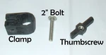 Yakima Crossbar Mount, Clamp, Bolt, Wing Nut (complete Set Or Parts). Fixed Price $8.95.