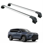 For Toyota Grand Highlander 2025-2026 Roof Rack Cross Bars Flush Rail Silver. Fixed Price $228.00.