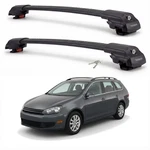 Roof Rack Cross Bars For Volkswagen Jetta Sportwagen 2009-2014 Aluminum. Fixed Price $199.99.