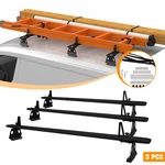 53" Adjustable Truck Cap Topper Crossbars Aluminum Ladder Roof Rack Black. Fixed Price $195.00.
