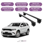 Erkul Roof Rack Crossbars For Dodge Durango 2011-2026 Naked Aluminum Black. Fixed Price $260.91.