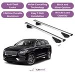 Erkul Roof Rack Cross Bars For Lincoln Nautilus 2019-2023 Flush Rails Silver. Fixed Price $174.90.