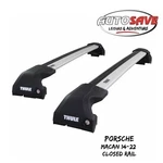 Thule Wingbar Edge Silver Roof Bars Porsche Macan 14-22 Closed Rails Alu Aero. Fixed Price $445.96.
