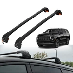Heavy Duty Roof Rack Crossbar For Chevrolet Tahoe 2021-2026 Flush Rails Black. Fixed Price $184.41.