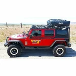 Warrior 10984 Roof Racks With Rails Air Dam Black Powdercoated For Jeep. Fixed Price $2641.76.