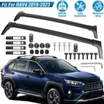 Pcs Cross Bars Fit For Toyota RAV4 2019-2023 Aluminum Roof Rail Rack. Fixed Price $79.66.