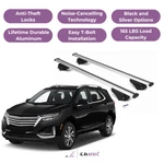Erkul Roof Rack Cross Bars For Chevy Equinox 2018-2024 Raised Rails Silver. Fixed Price $134.91.