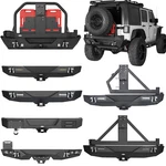 Rear Bumper W/spare Tire Carrier Light Tow Hook Fit 2007-2018 Jeep Wrangler Jk. Fixed Price $459.63.