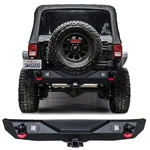 Vijay For 07-17 Jeep Wrangler Jk Black Rear Bumper With Square Led Lights. Fixed Price $299.99.